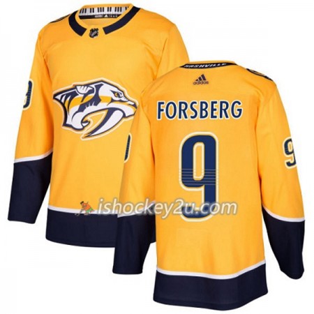 Mænd NHL Nashville Predators Trøje Filip Forsberg 9 Adidas 2017-2018 Guld Authentic Mænd NHL Nashville Predators Trøje Filip Forsberg 9 Adidas 2017-2018 Guld Authentic